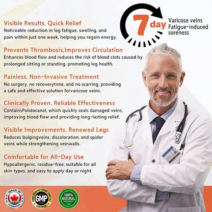 🍁 ✨Final Hours! Save 75% on Celsiora® Vein Ease Microneedle Care Patch(For Spider Veins, Varicose Veins, Swelling & Leg Fatigue)